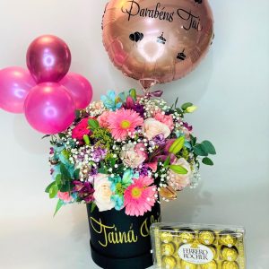 Box Happy Flowers com Ferrero