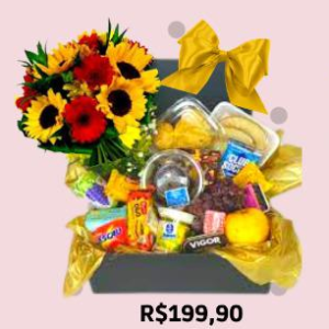 Café com Girassóis e Gérberas
